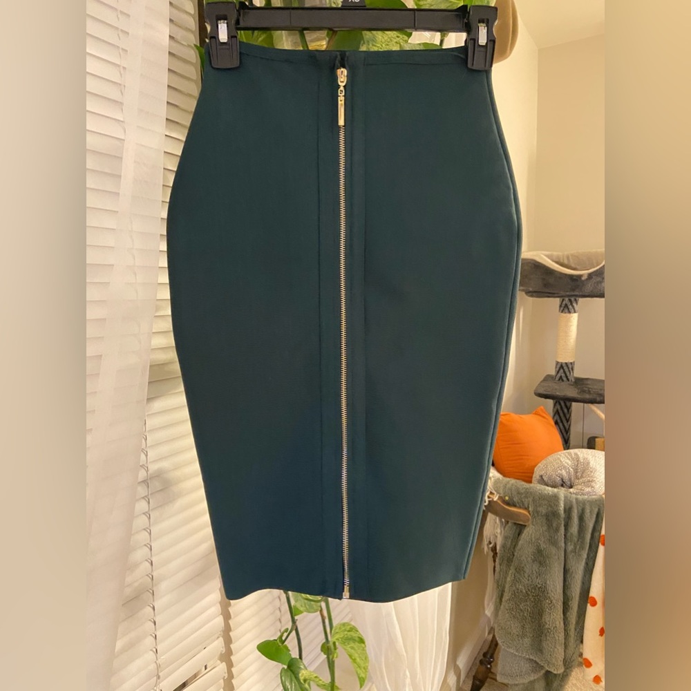 Womens Mistress Rocks Skirt Green Bodycon Tight Bandage Skirt High Waist Small